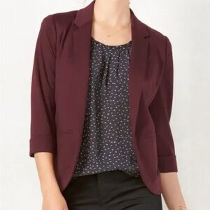 ✨ Size 12 ✨ LC Lauren Conrad Maroon Blazer